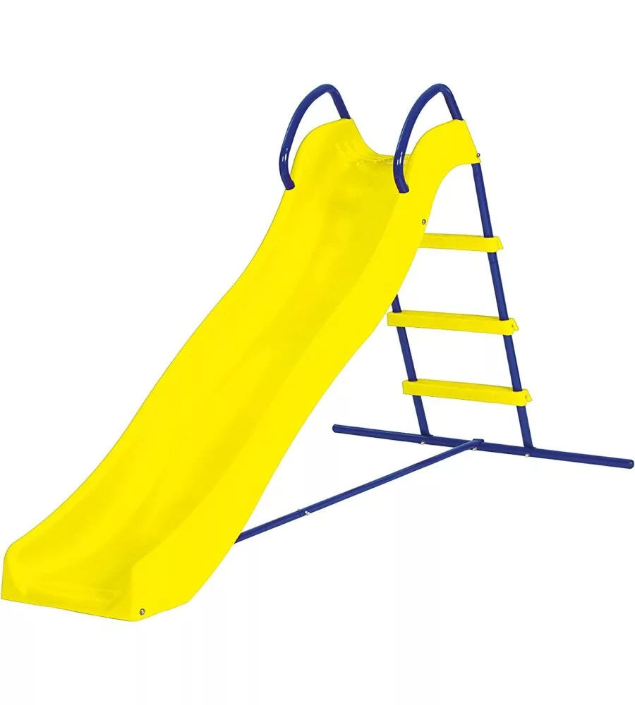 SCIVOLO PER BAMBINI DA ESTERNO ESSENZA GIALLO E BLU IN ACCIAIO E PLASTICA 185X95X105 CM