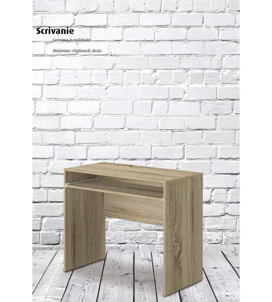 SCRIVANIA CON PIANO ESTRAIBILE COLORE ROVERE ARMONIA 90X45X74 CM