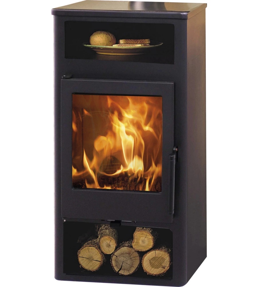 STUFA A LEGNA PANADERO "AURORA" GRIGIO 5,9 KW