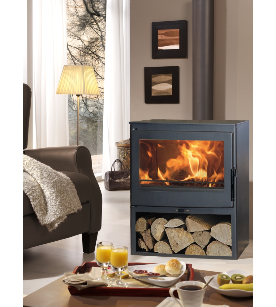 STUFA A LEGNA PANADERO "VERA" GRIGIO 7,1 KW
