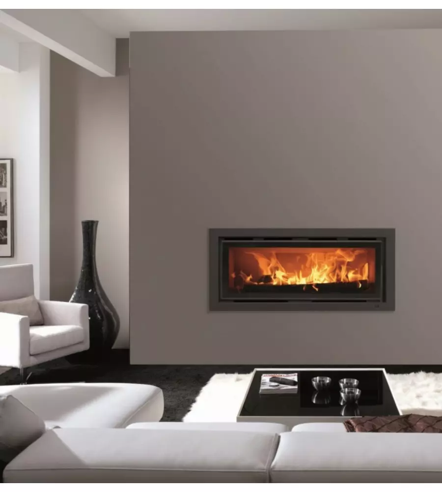 Inserto a legna ventilato canalizzabile Panadero "C-101-S" 8 kW