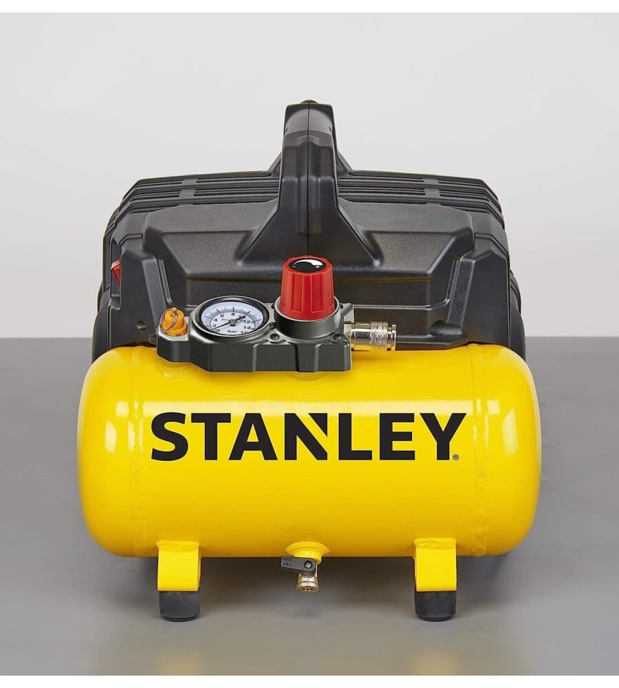 COMPRESSORE ARIA SILENZIATO STANLEY 6L 1HP
