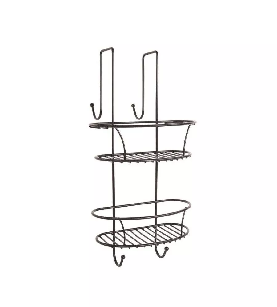 CESTELLO PER DOCCIA NERO SPIDER, 24X24X50 CM