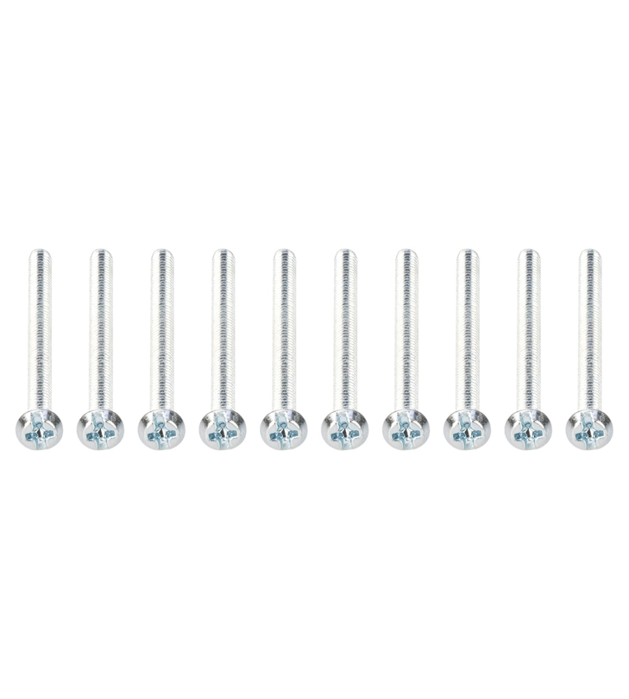 VITI PER SCATOLA PORTA PLACCA DIAMETRO 3,6X50 MM, 10 PEZZI