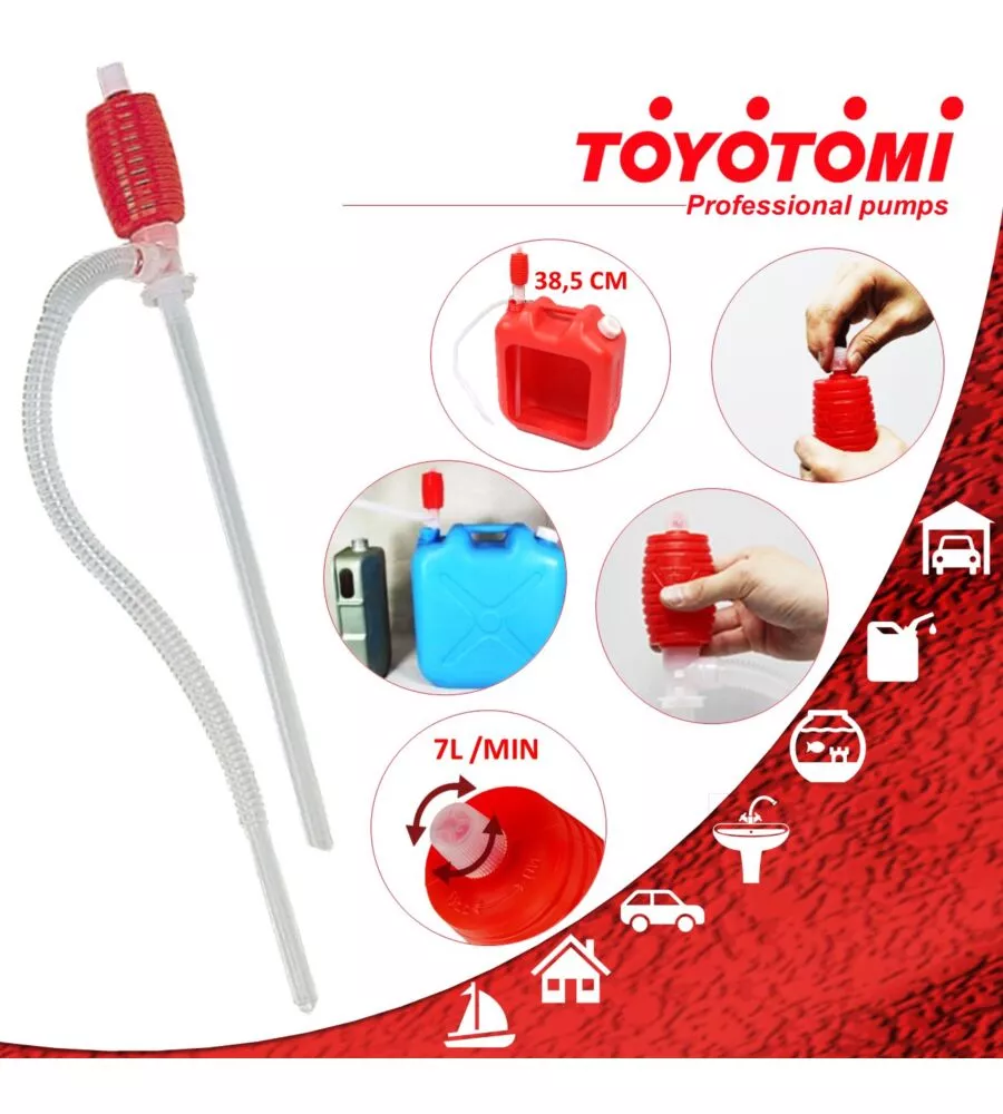 POMPA MANO UNIVERSALE PER STUFE A COMBUSTIBILE LIQUIDO ZIBRO, 60X7X7 CM