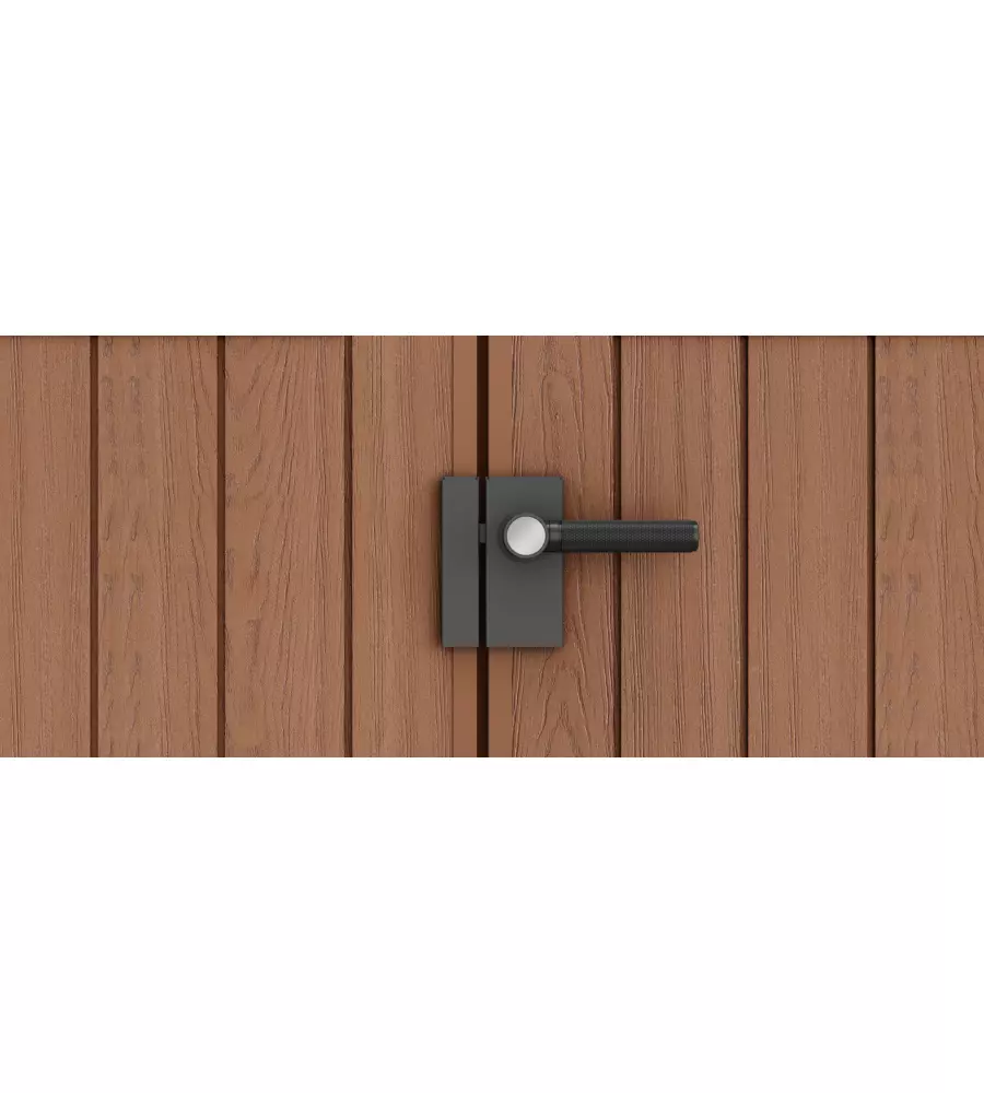 CASETTA DA GIARDINO KETER "DARWIN 6x4" IN EVOTECH+ COLORE MARRONE CON PORTA BATTENTE DOPPIA 190X122X221 CM