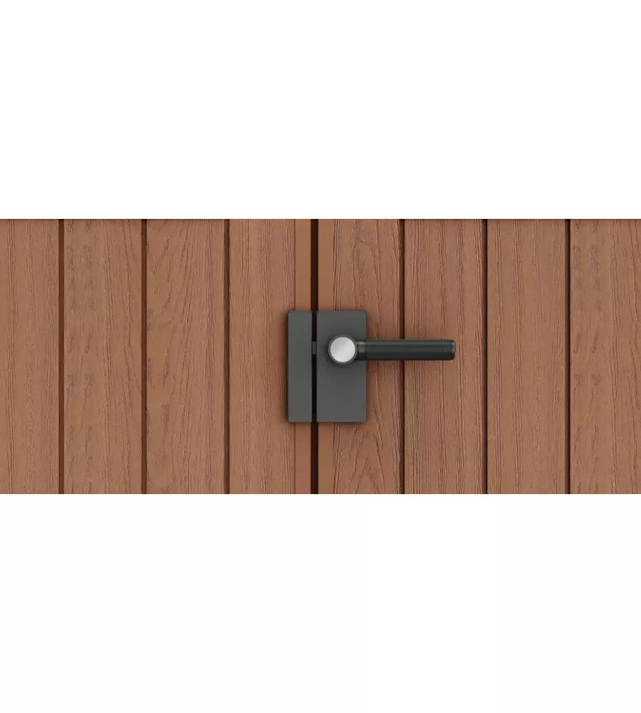 CASETTA DA GIARDINO KETER "DARWIN 6x8" IN EVOTECH+ COLORE MARRONE CON PORTA BATTENTE DOPPIA 190X244X221 CM