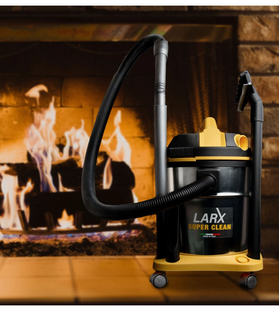 ASPIRATORE SOLIDI LIQUIDI ELETTRICO LARX "SUPER CLEAN" 1200W 20 LT 40 L/S