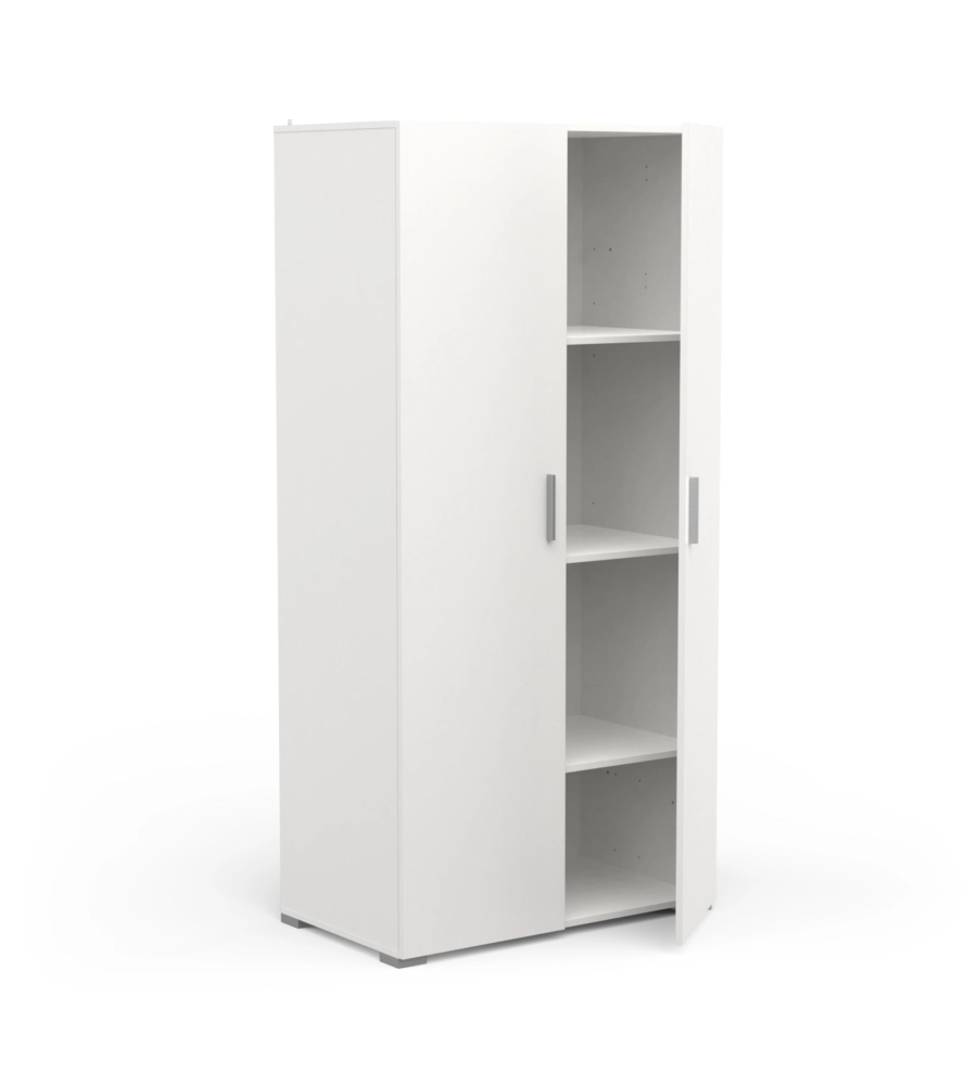 ARMADIO "IZZY" 2 ANTE BIANCO OPACO, 90,3X51,7X185,7 CM