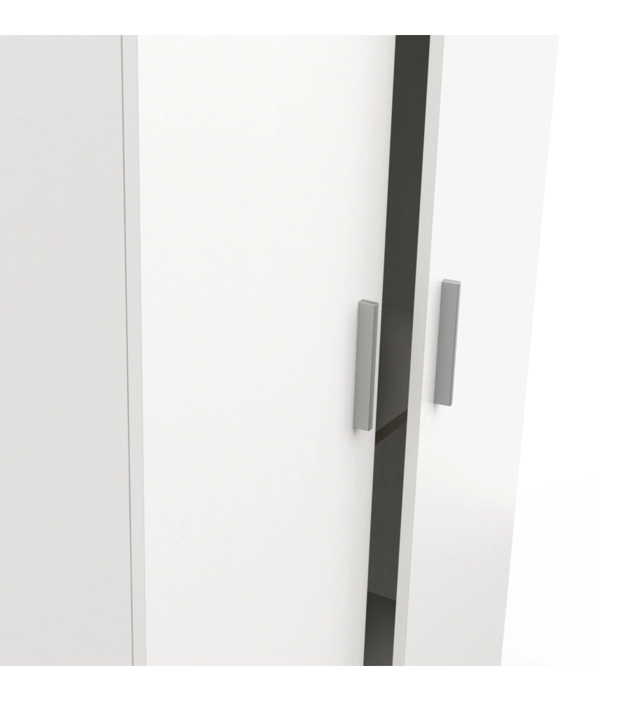 ARMADIO "IZZY" 2 ANTE BIANCO OPACO, 90,3X51,7X185,7 CM