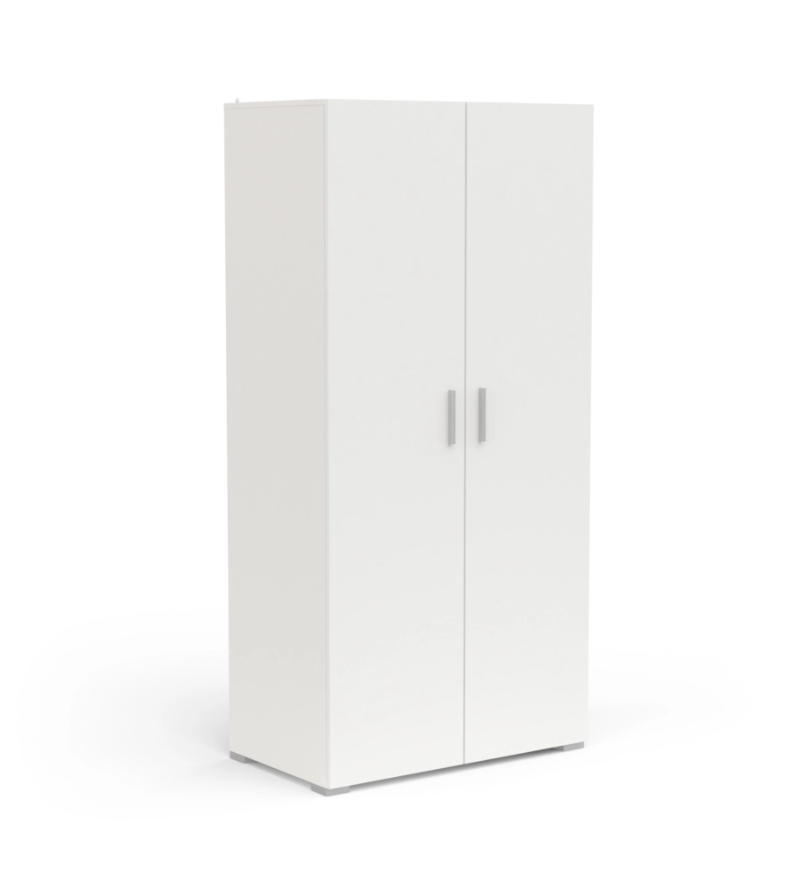 ARMADIO "IZZY" 2 ANTE BIANCO OPACO, 90,3X51,7X185,7 CM