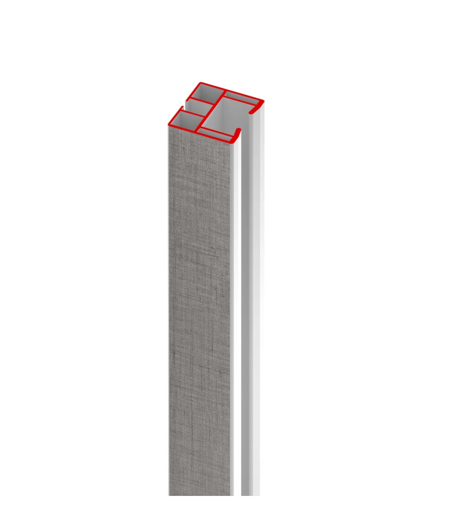 BINARIO DI SCORRIMENTO PER PORTE FORTE GRIGIO 180 CM