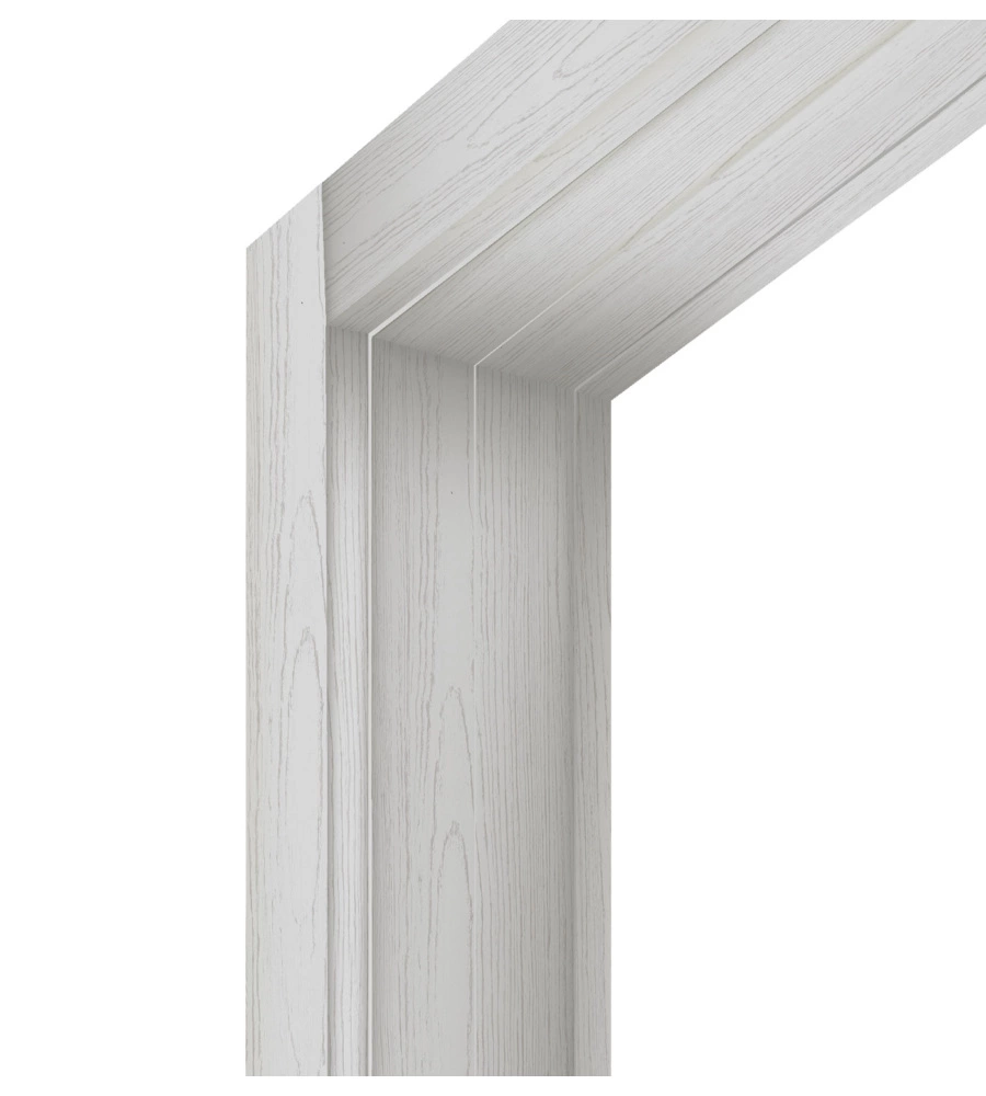 KIT TELAIO PER PORTE FORTE "MODULO" PINO BIANCO 110X220 CM