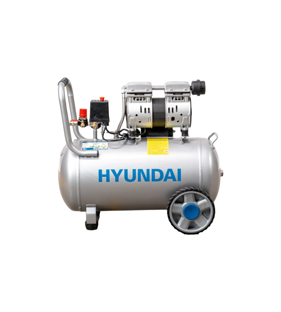 COMPRESSORE ARIA SILENZIATO HYUNDAI 50L 1,5HP - COD. 65703