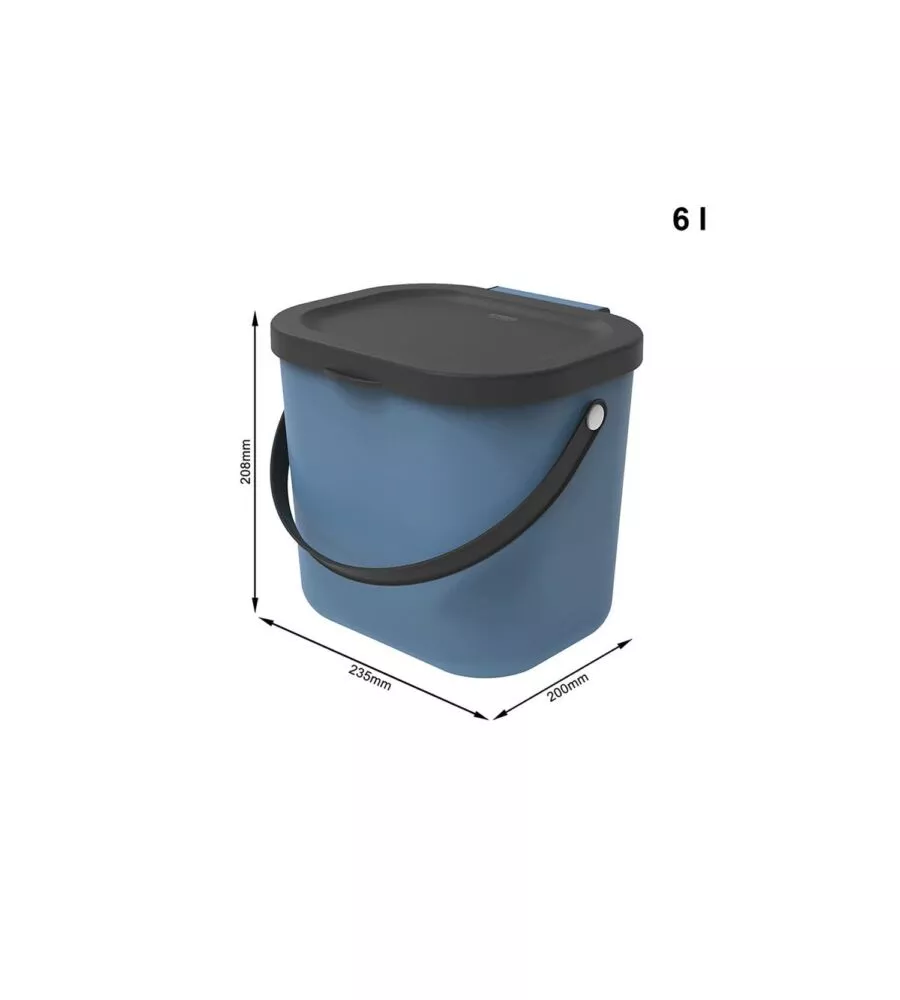 PATTUMIERA "ALBULA" BLU 6 LITRI