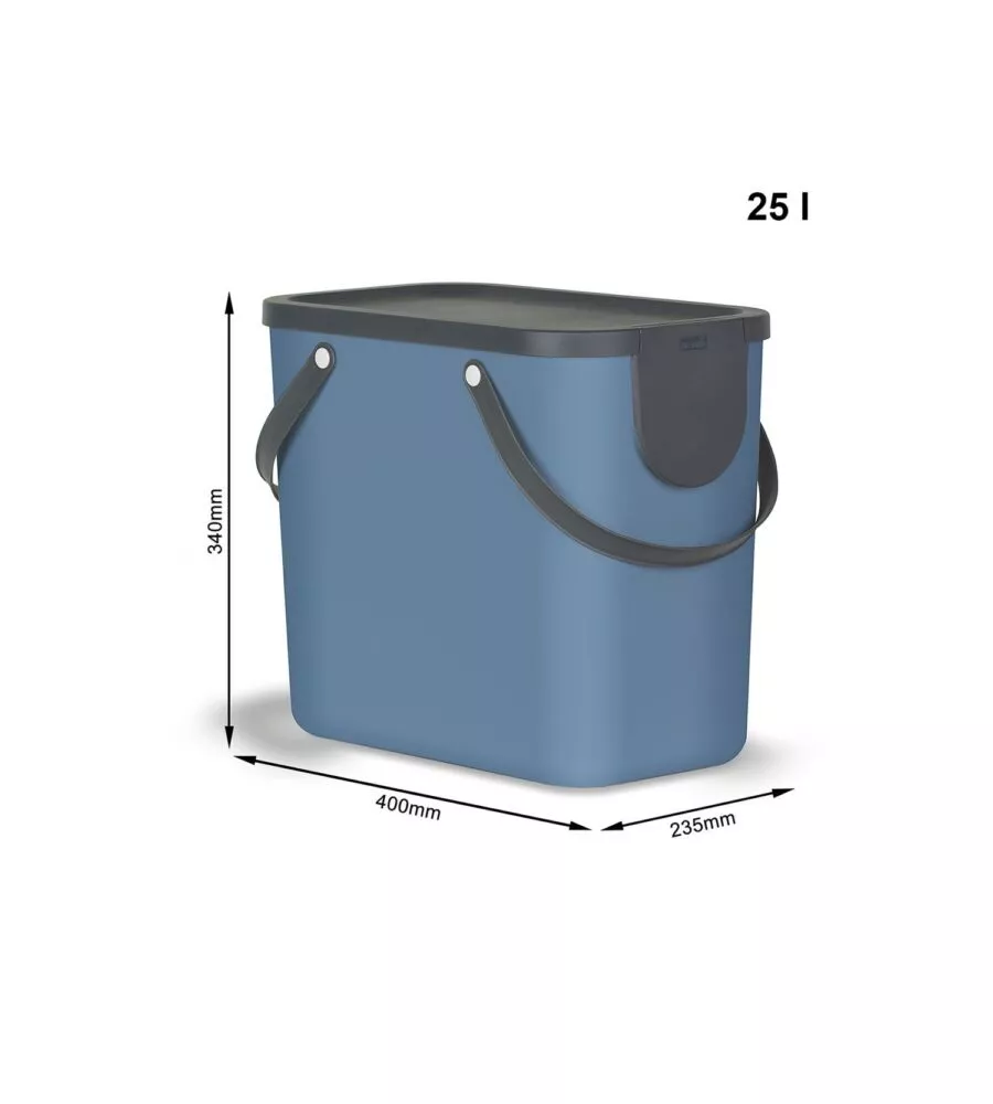 PATTUMIERA "ALBULA" BLU 25 LITRI