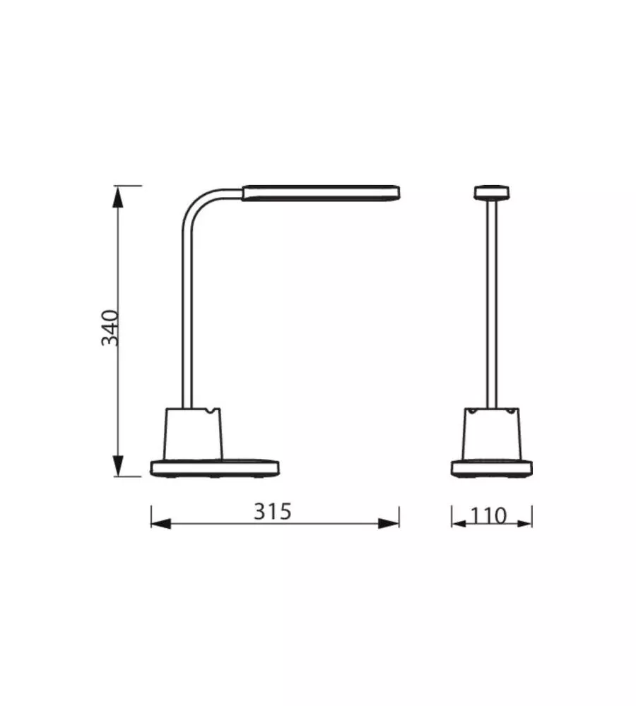 LAMPADA LED DA TAVOLO PHILIPS "BUCKET" BIANCO 3000K