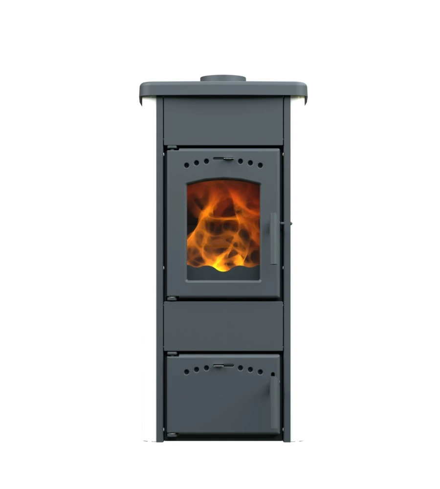 STUFA A LEGNA VULCANIA "TINA" BIANCO 5,6 KW