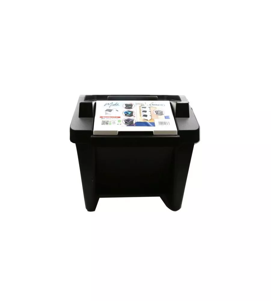 PATTUMIERA "MODA" NERO E BIANCO, 30LT
