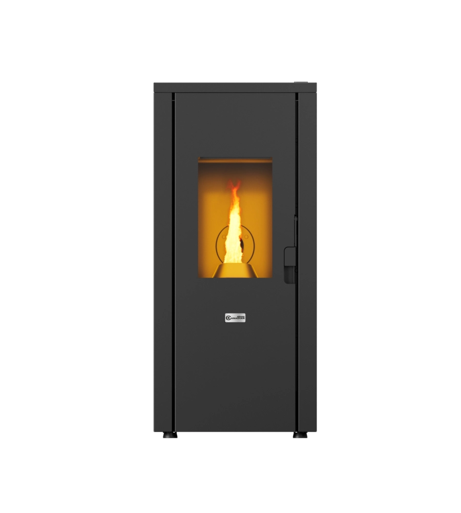 STUFA A PELLET ERMETICA CANADIAN STOVE "DESIGN EVO" NERO 8,3 KW