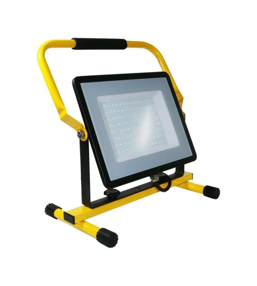 FARO LED DA CANTIERE IN ALLUMINIO "CHIP SAMSUNG" 100 W 400K 8200LM