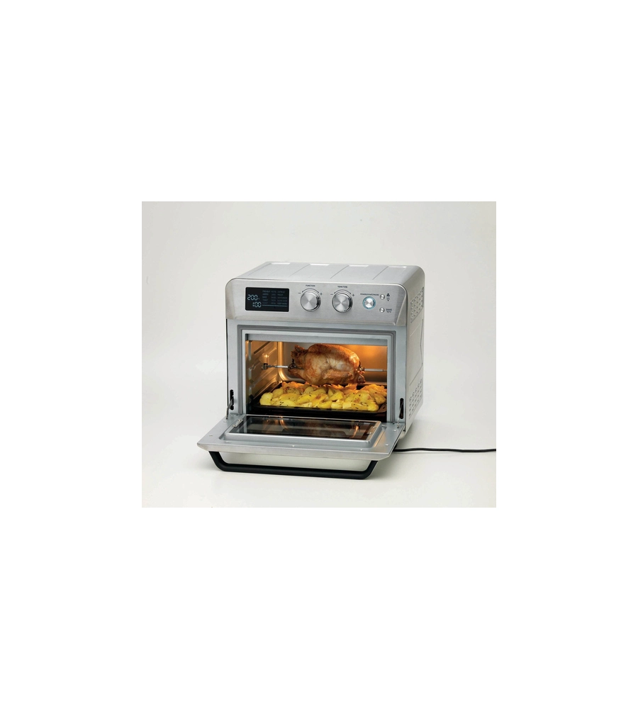FRIGGITRICE E FORNO AD ARIA CALDA "AIRY" ACCIAIO, 25 LT - ARIETE