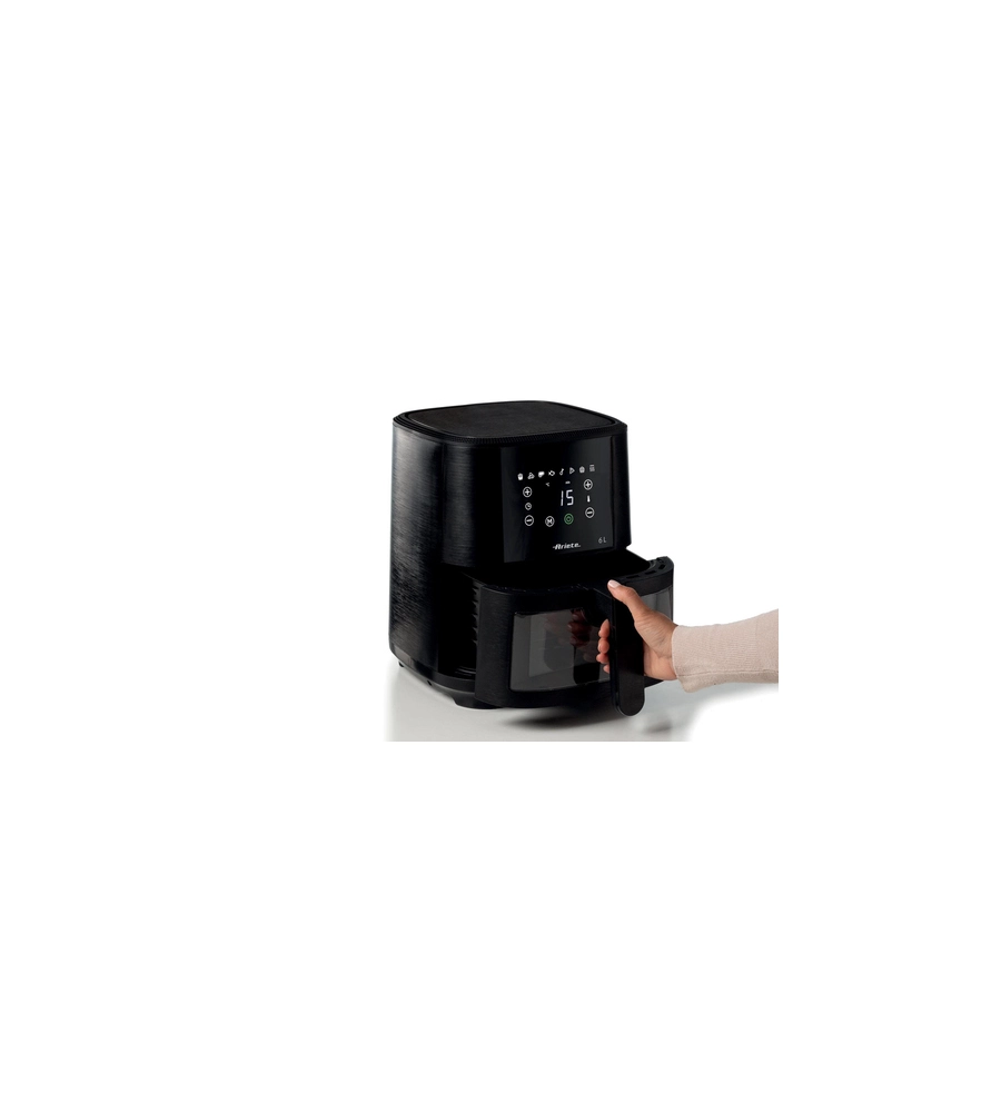 FRIGGITRICE AD ARIA CALDA "AIRY FRYER" NERA, 6 LT - ARIETE