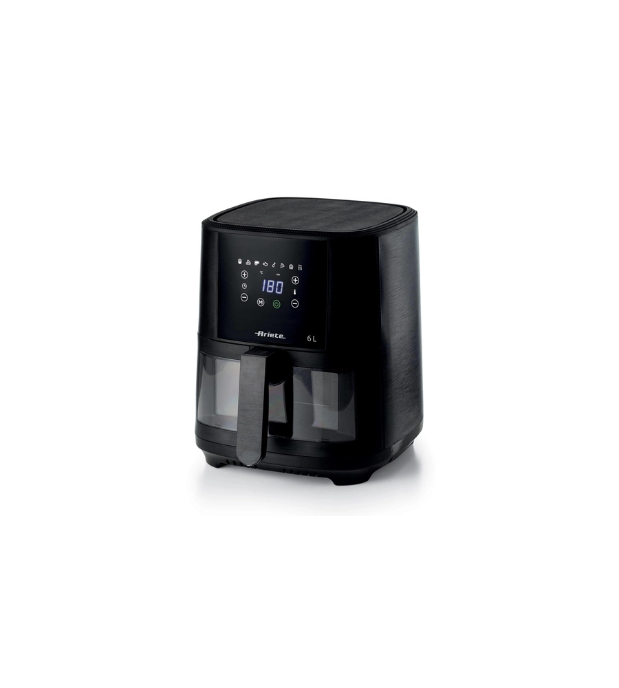 FRIGGITRICE AD ARIA CALDA "AIRY FRYER" NERA, 6 LT - ARIETE
