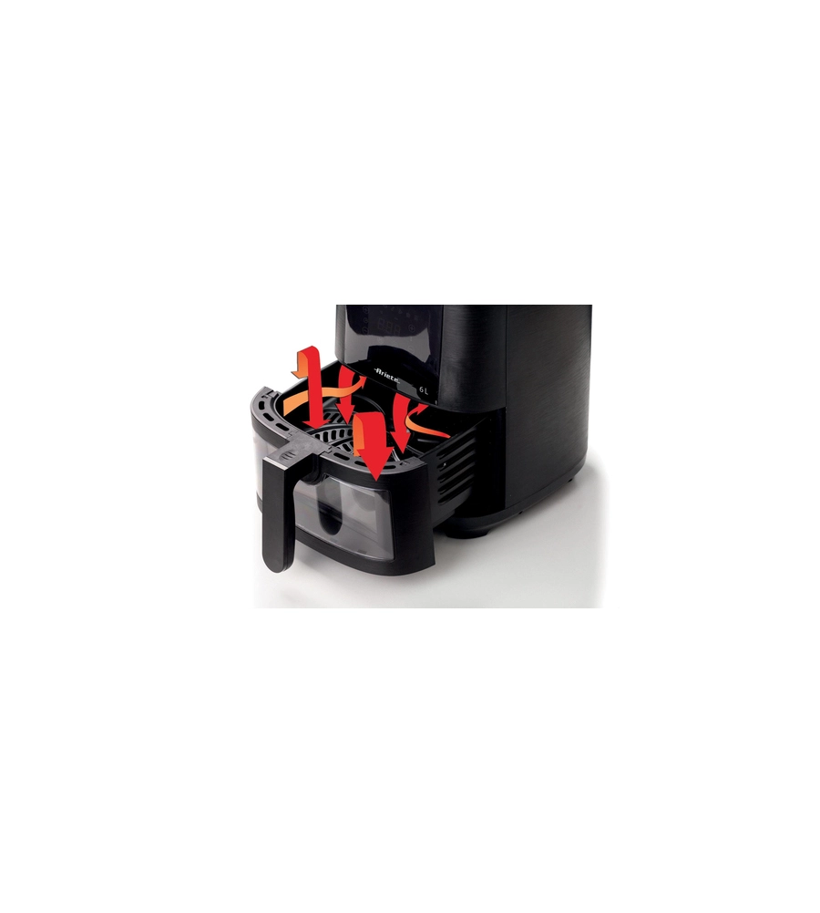 FRIGGITRICE AD ARIA CALDA "AIRY FRYER" NERA, 6 LT - ARIETE