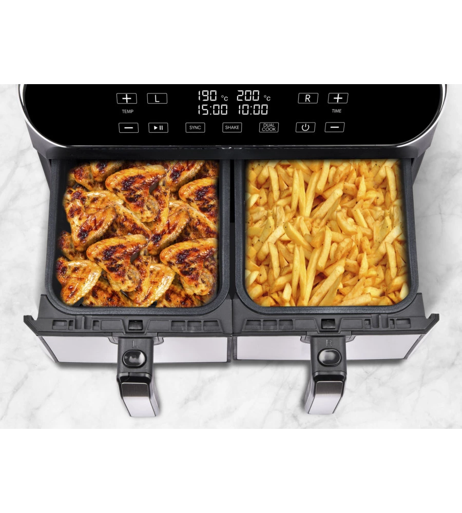 FRIGGITRICE FORNO AD ARIA CALDA "FRIGGISANO DUO" NERA, 8 LT