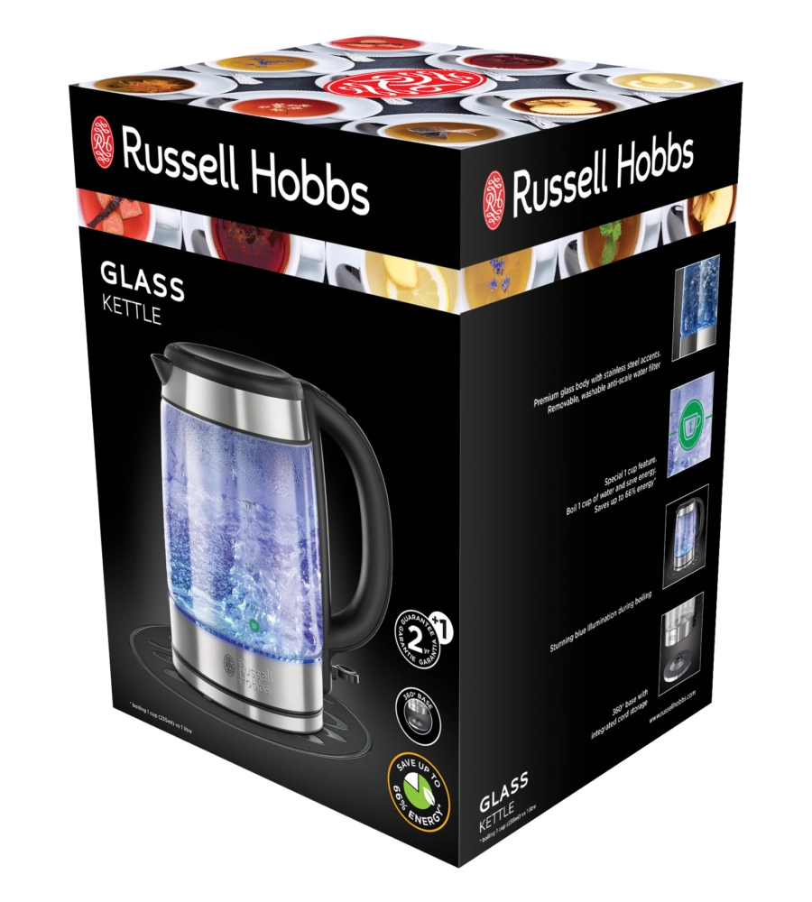 BOLLITORE ELETTRICO IN ACCIAIO INOSSIDABILE, 1,7 LITRI - RUSSEL HOBBS