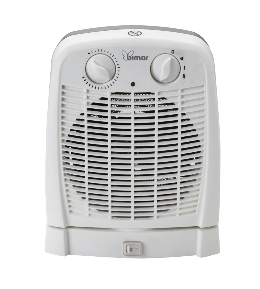 TERMOVENTILATORE DA TAVOLO OSCILLANTE BIMAR "HF 195" BIANCO 2000 W