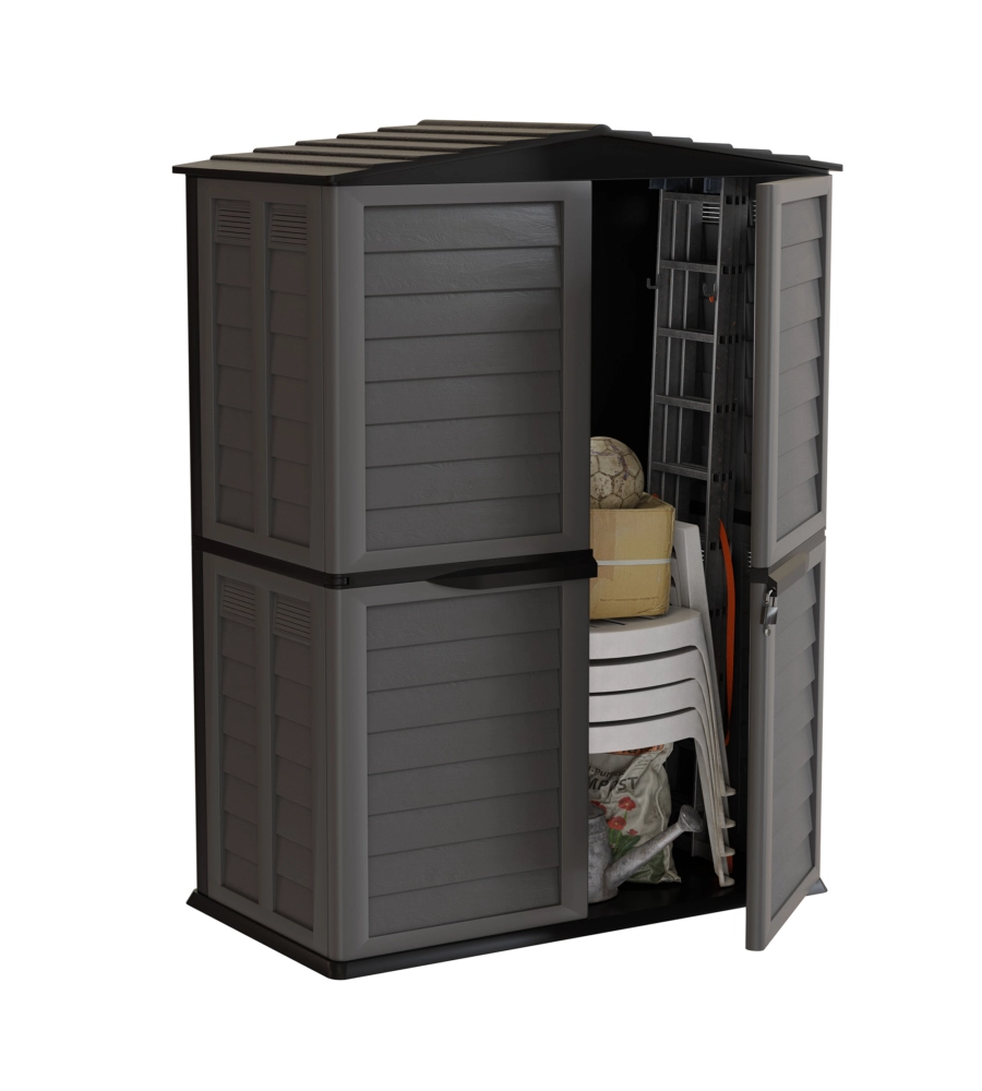 CASETTA DA ESTERNO IN RESINA ARTPLAST "GARDEN SHED" ANTRACITE 151X83X198 CM