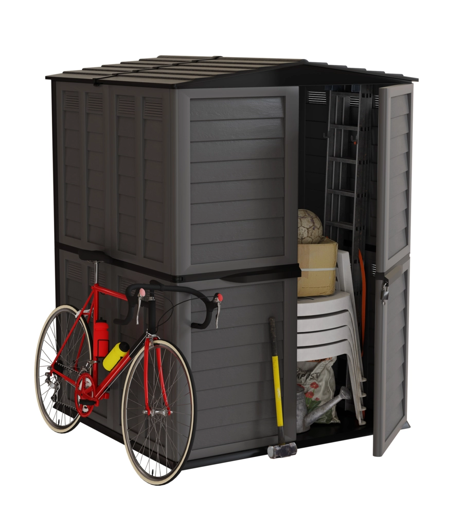 ESTENSIONE PER CASETTA DA ESTERNO IN RESINA "GARDEN SHED" ANTRACITE