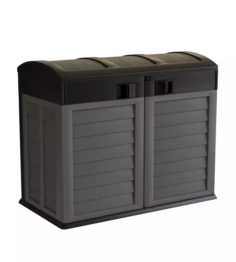 BAULE DA ESTERNO IN RESINA ARTPLAST "GARDEN SHED" COLORE ANTRACITE 1200 LITRI, 146X87X119 CM
