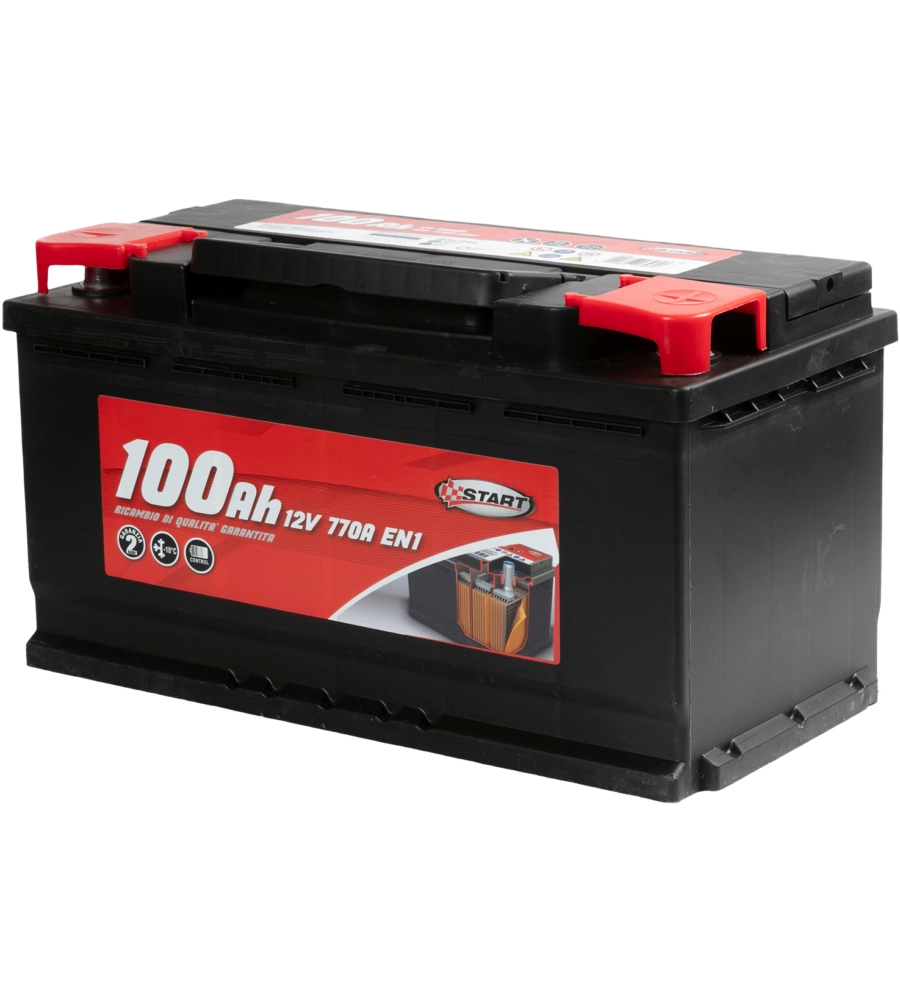 BATTERIA AUTO 100AH 12V 770A POLO POSITIVO DESTRO CASSETTA L5