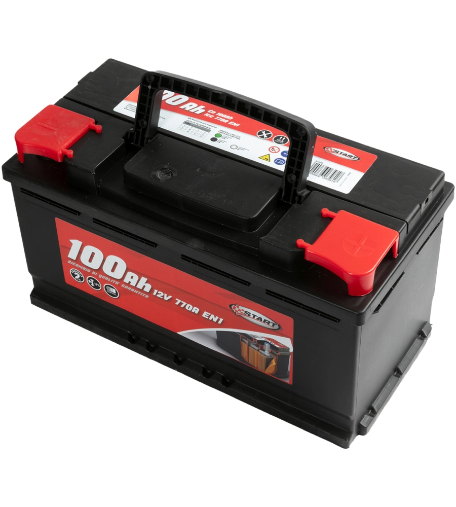 BATTERIA AUTO 100AH 12V 770A POLO POSITIVO DESTRO CASSETTA L5
