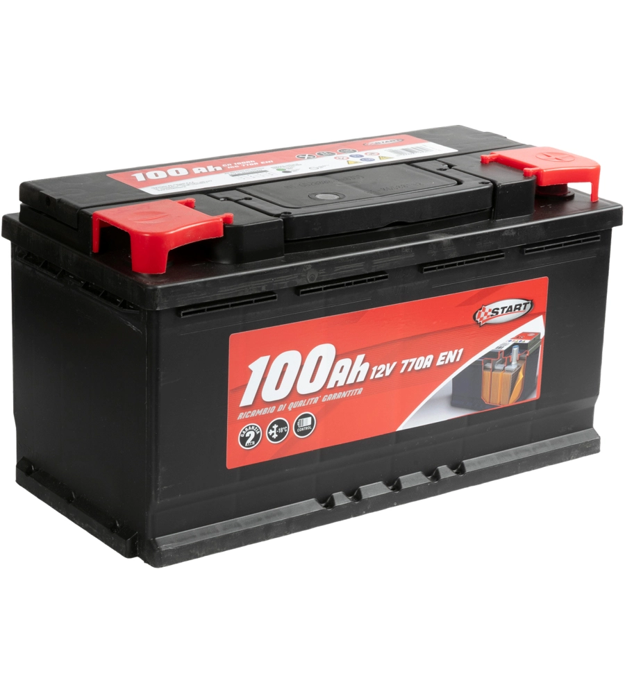 BATTERIA AUTO 100AH 12V 770A POLO POSITIVO DESTRO CASSETTA L5