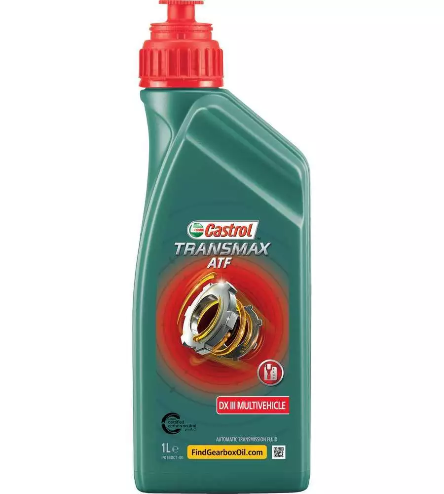 5 PEZZI FLUIDO CASTROL ATF DEX III MULTIVEICLE 1L