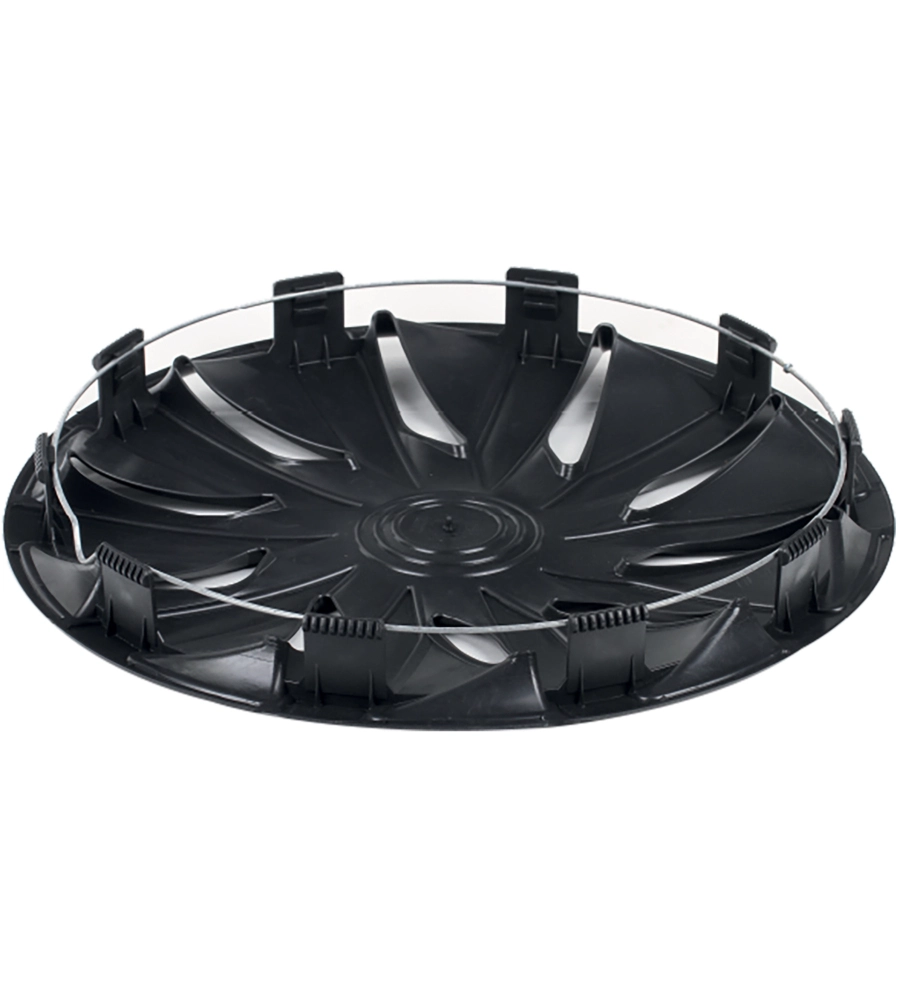 Copricerchi Sparco Lazio 16 Pollici Nero/Argento - Set Di 4 Pezzi
