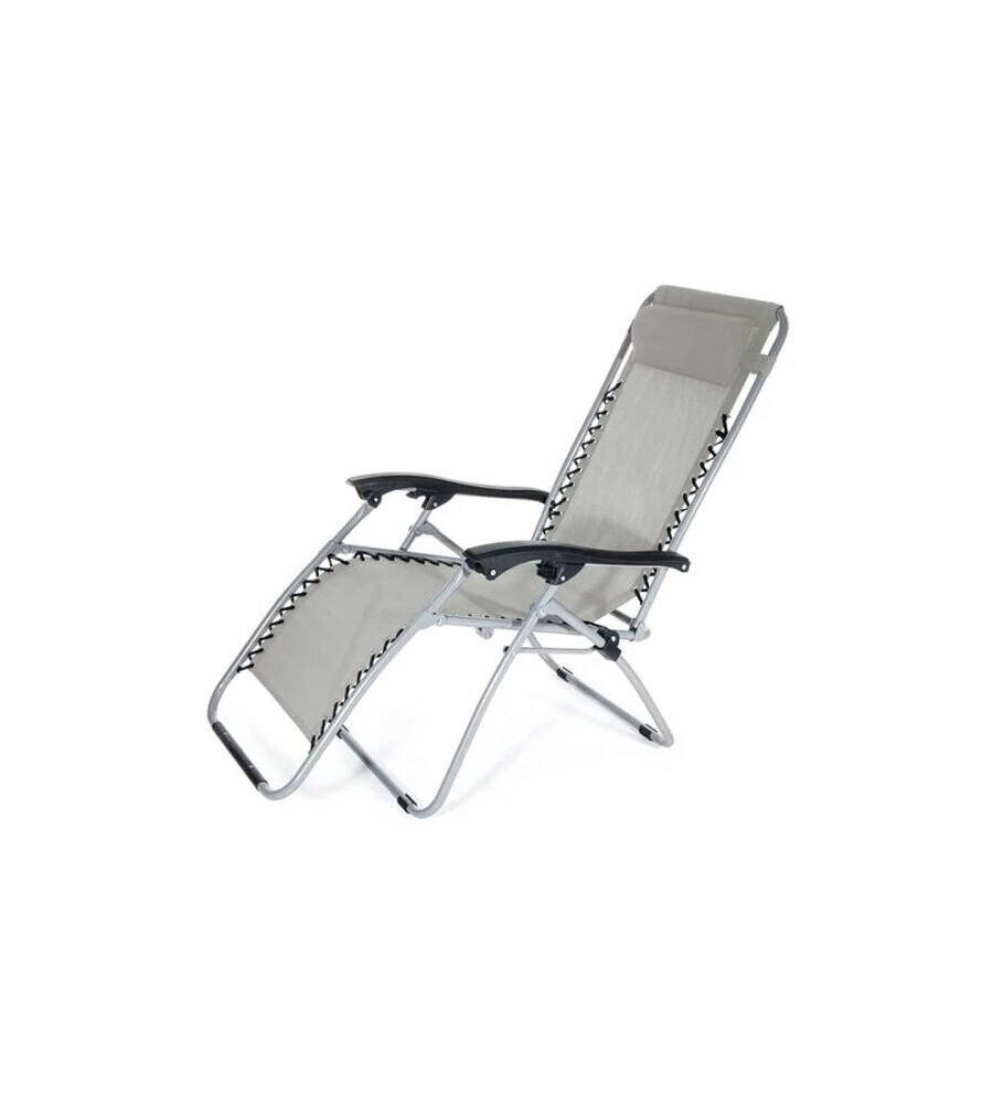 SDRAIO DA ESTERNO CON BRACCIOLI "IBIZA" COLORE GRIGIO, 75X66X110 CM