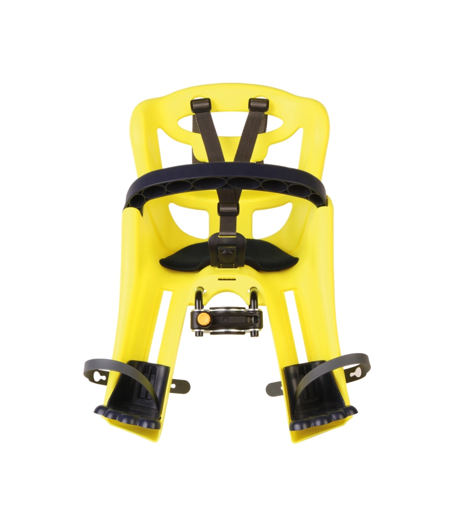 SEGGIOLINO PER BICI ANTERIORE BELLELLI "TATOO PLUS" GIALLO, PORTATA MASSIMA 15 KG