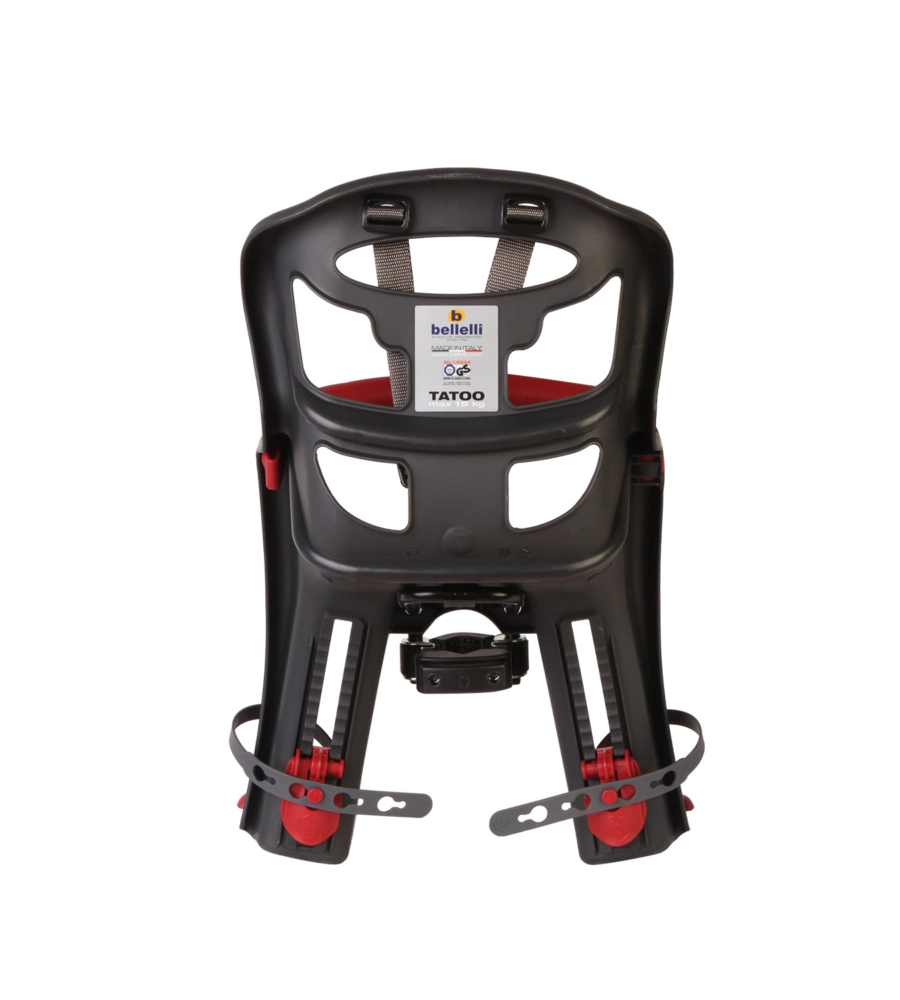 SEGGIOLINO POSTERIORE BICI TATOO PLUS GRIGIO SCURO - BELLELLI