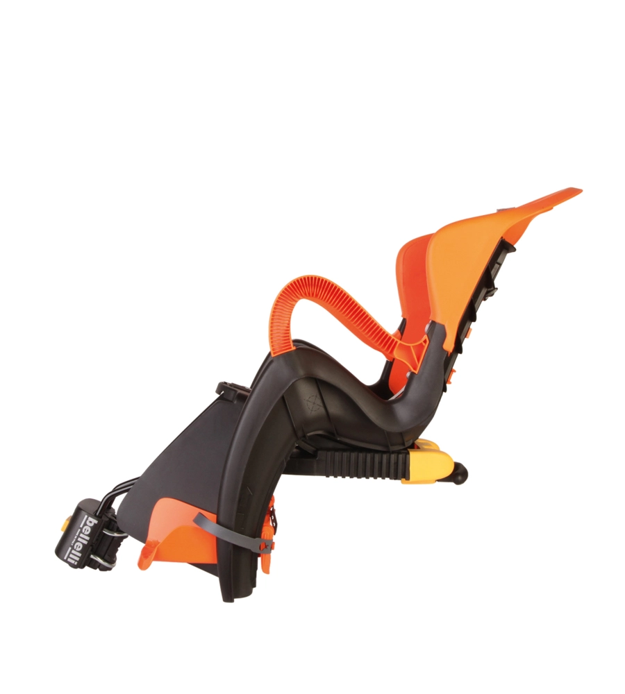 SEGGIOLINO BICI POSTERIORE BELLELLI "TIGER" ARANCIONE PORTATA MASSIMA 22 KG