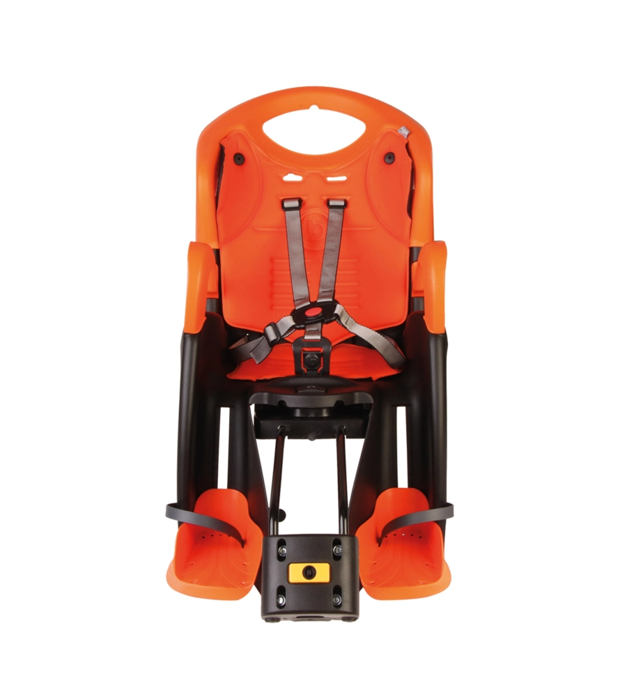 SEGGIOLINO BICI POSTERIORE BELLELLI "TIGER" ARANCIONE PORTATA MASSIMA 22 KG