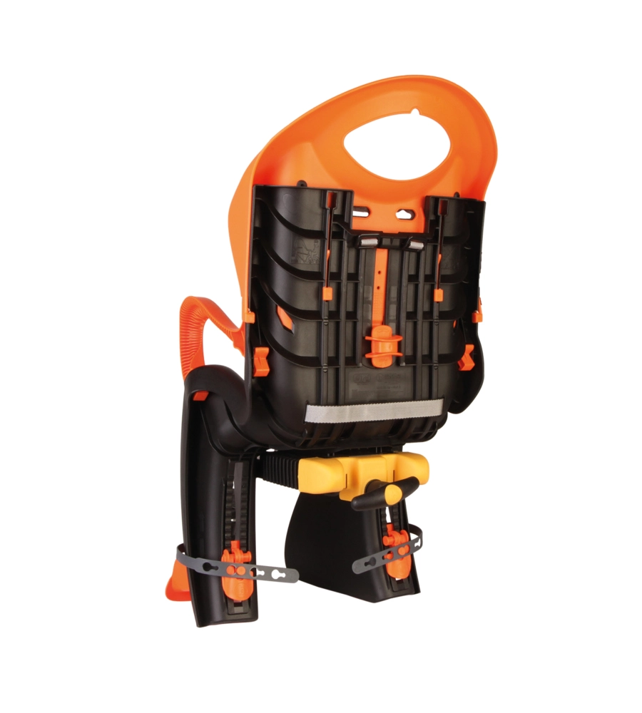 SEGGIOLINO BICI POSTERIORE BELLELLI "TIGER" ARANCIONE PORTATA MASSIMA 22 KG
