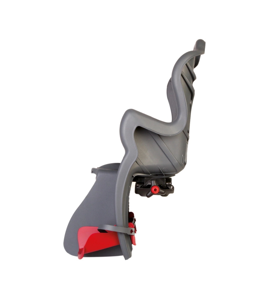 SEGGIOLINO PER BICI POSTERIORE BELLELLI "B-ONE" ATTACCO AL PORTAPACCHI GRIGIO SCURO, PORTATA MASSIMA 22 KG