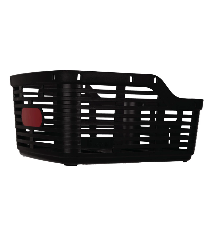 CESTINO POSTERIORE PER BICICLETTA BELLELLI "ZIGZAG" NERO, 38X33X19 CM
