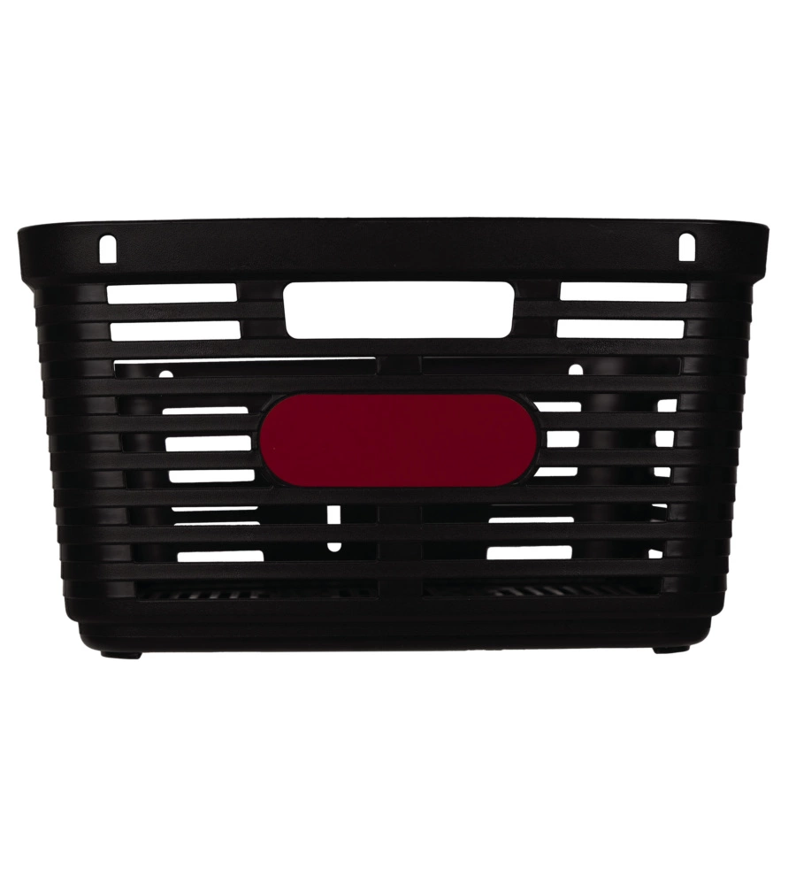 CESTINO POSTERIORE PER BICICLETTA BELLELLI "ZIGZAG" NERO, 38X33X19 CM