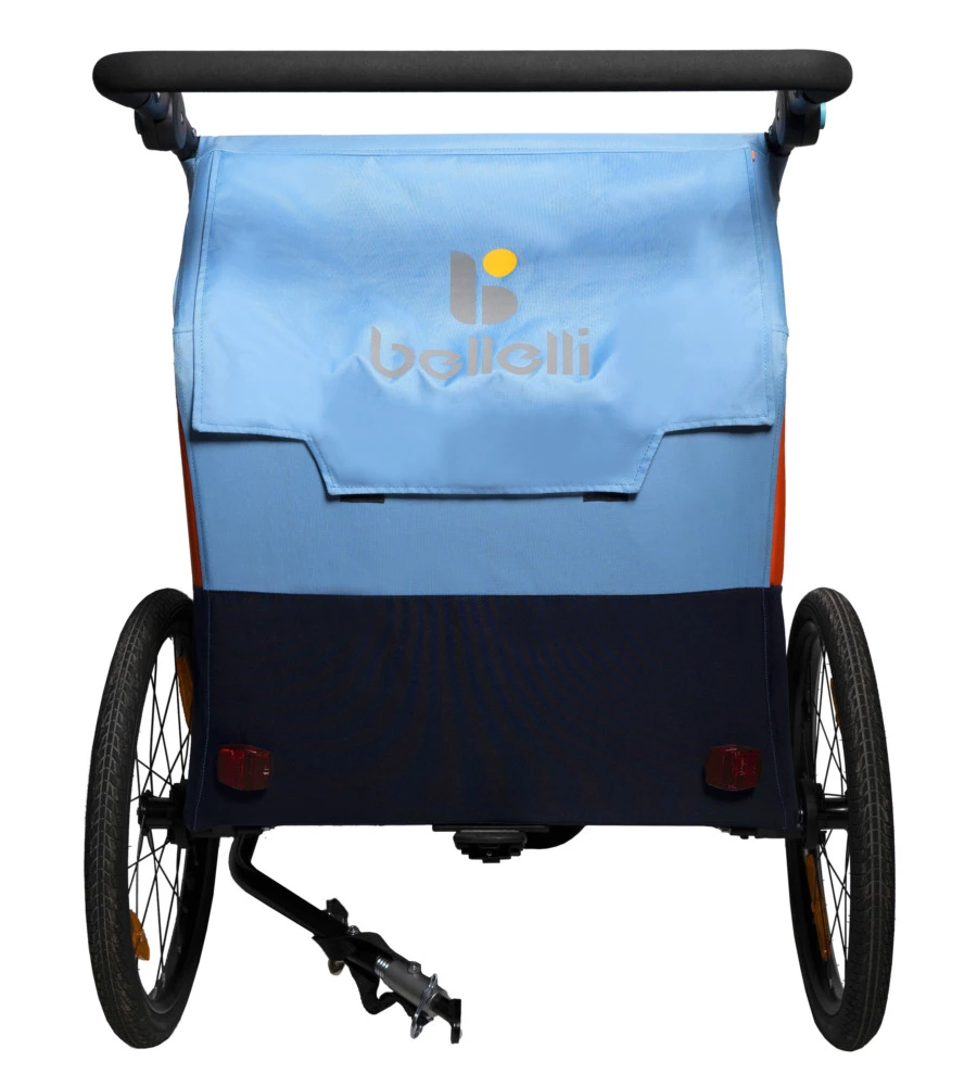 RIMORCHIO PASSEGGINO BICI 2IN1 AZZURRO - BELLELLI